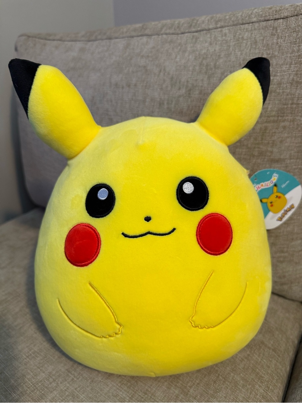 Pikachu Squishmallow 10” Kellytoy Authentic Pokemon NWT